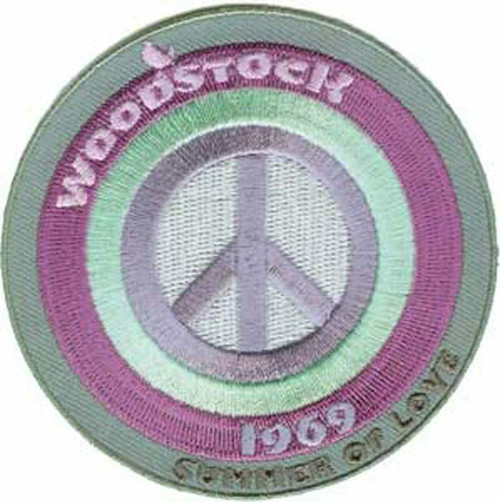 Woodstock Peace Sign 1969 Music Festival Free Love Unity Protest Patch P-3220 Woodstock Peace Sign 1969 Music Festival Free Love Unity Protest Patch P-3220