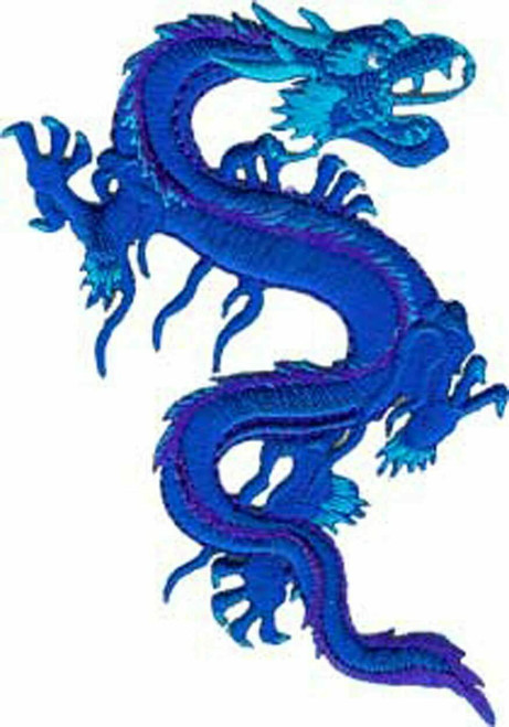 Royal Blue Dragon DSX Power Strength Mystical Serpent Fire Guardian Patch P-3507