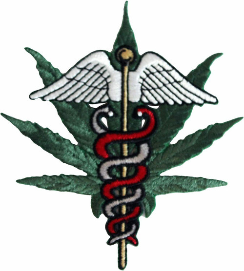 Medical Marijuana DSX Serpent Wings Leaf Pot Weed Health Holistic Patch P-3555 Medical Marijuana DSX Serpent Wings Leaf Pot Weed Health Holistic Patch P-3555
