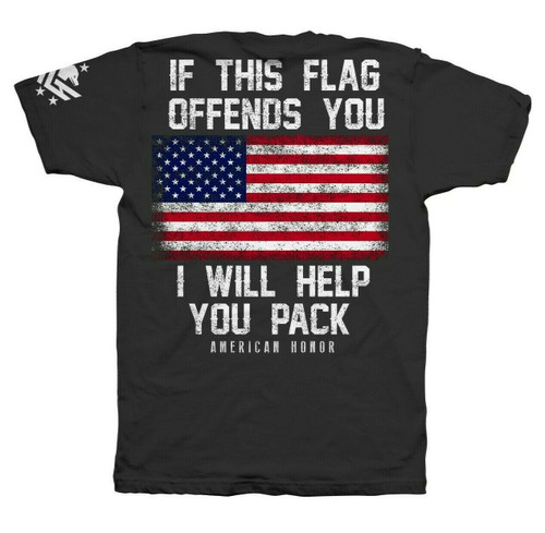 Outlaw Threadz American Honor Pack Flag USA Patriotic Military Army T Shirt MT52 Outlaw Threadz American Honor Pack Flag USA Patriotic Military Army T Shirt MT52
