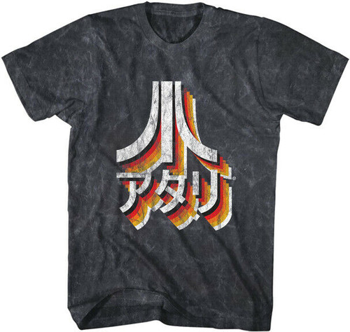 Atari Japanese Distressed Logo 70s Vintage Video Games Retro T Shirt TS21420ARIU Atari Japanese Distressed Logo 70s Vintage Video Games Retro T Shirt TS21420ARIU