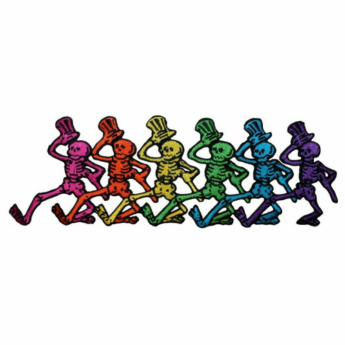 The Grateful Dead Dancing Skeletons Rock Music Band Embroidered Patch P-1215-X The Grateful Dead Dancing Skeletons Rock Music Band Embroidered Patch P-1215-X