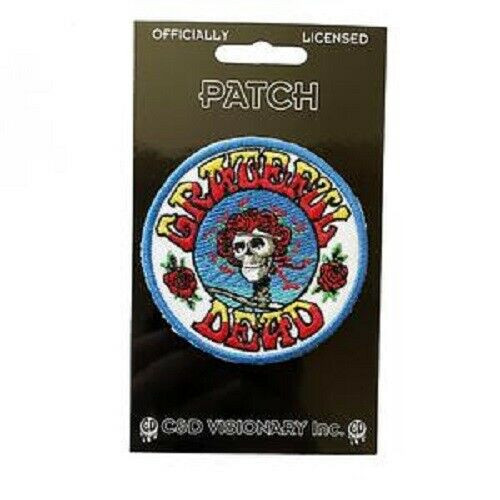 The Grateful Dead Skull Roses Bertha Music Band Embroidered Patch P-1228-SM The Grateful Dead Skull Roses Bertha Music Band Embroidered Patch P-1228-SM