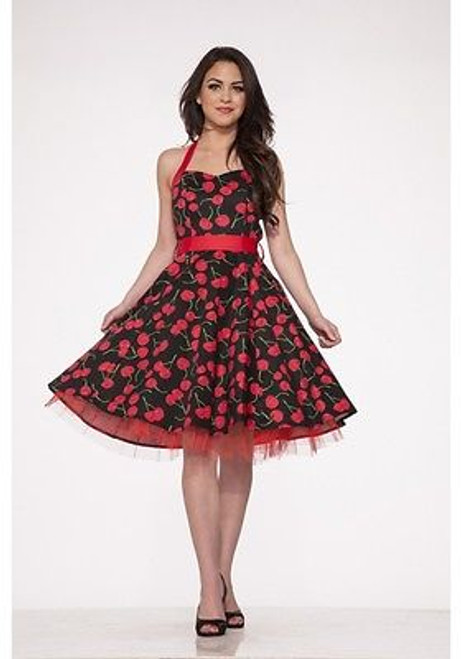 cherry 50s dress
