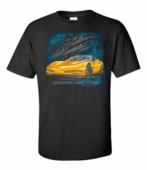 Johny Rockstar Chevy Chevrolet GM C5 97 Corvette Cars Automobile T Shirt TDC-225 Johny Rockstar Chevy Chevrolet GM C5 97 Corvette Cars Automobile T Shirt TDC-225