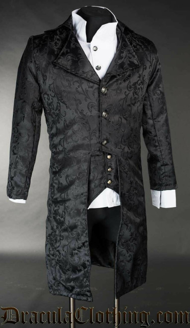 Dracula Clothing Onyx Elegant Steampunk Victorian Tailcoat Blazer Jacket 11-7-EF Dracula Clothing Onyx Elegant Steampunk Victorian Tailcoat Blazer Jacket 11-7-EF