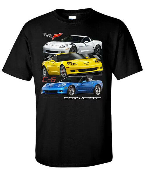 Johny Rockstar Chevy Chevrolet Corvette C6 Logo Sports Cars Auto T Shirt TDC-245 Johny Rockstar Chevy Chevrolet Corvette C6 Logo Sports Cars Auto T Shirt TDC-245