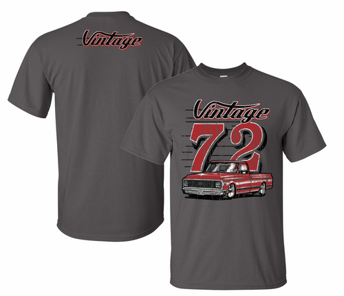 Johny Rockstar Chevy Chevrolet Vintage '72 C-10 Pick Up Truck T Shirt VIN-004 Johny Rockstar Chevy Chevrolet Vintage '72 C-10 Pick Up Truck T Shirt VIN-004