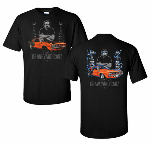 Johny Rockstar Graveyard Carz It's Alive Plymouth Hemi Cuda '71 T Shirt GYC-002 Johny Rockstar Graveyard Carz It's Alive Plymouth Hemi Cuda '71 T Shirt GYC-002