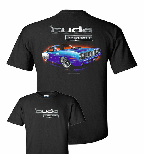 Johny Rockstar Chrysler Plymouth Cuda '71 Cars Automobiles T Shirt TDC-215 Johny Rockstar Chrysler Plymouth Cuda '71 Cars Automobiles T Shirt TDC-215