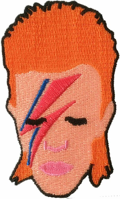 David Bowie Aladdin Sane Glam Rock Ziggy Stardust Artist Music C/U Patch P-4651 David Bowie Aladdin Sane Glam Rock Ziggy Stardust Artist Music C/U Patch P-4651
