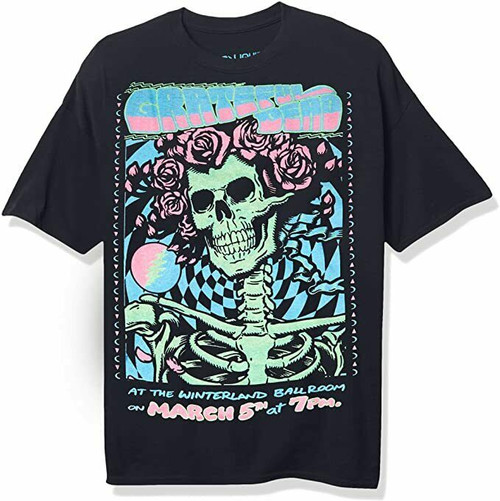 Grateful Dead Bertha Blacklight Glow in the Dark Rock Music Band T Shirt 31562 Grateful Dead Bertha Blacklight Glow in the Dark Rock Music Band T Shirt 31562
