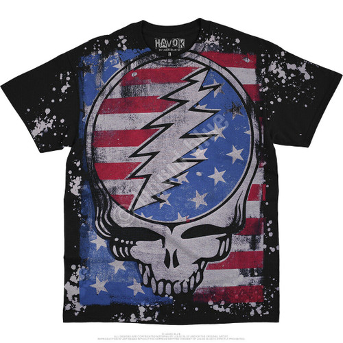 Grateful Dead True Blue Steal Your Face SYF Havok Psychedelic Band T Shirt 31316 Grateful Dead True Blue Steal Your Face SYF Havok Psychedelic Band T Shirt 31316