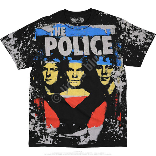 The Police Synchronicity Havok Paint Splatter New Wave Rock Music T Shirt 31303 The Police Synchronicity Havok Paint Splatter New Wave Rock Music T Shirt 31303