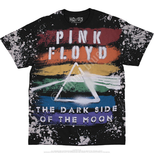 Pink Floyd Spectrum Havok Dark Side of the Moon Splatter Music T
