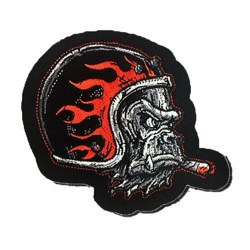 Lethal Threat Vintage Gorilla Helmet Cigar Motorcycle Biker Punk Patch LT30220 Lethal Threat Vintage Gorilla Helmet Cigar Motorcycle Biker Punk Patch LT30220