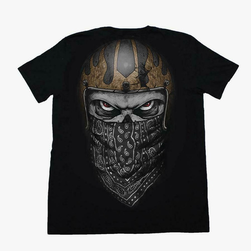Lethal Threat Skull Bandana Mechanic Wrench Motorcycle Biker T Shirt VV40141 Lethal Threat Skull Bandana Mechanic Wrench Motorcycle Biker T Shirt VV40141