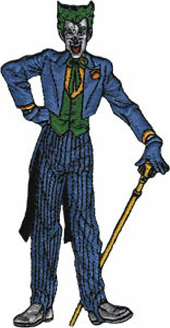 Joker Standing DC Comics Originals Batman Villain Psycho Gotham Patch P-DC-0018 Joker Standing DC Comics Originals Batman Villain Psycho Gotham Patch P-DC-0018