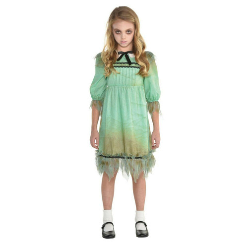 Amscan Creepy Girl Dead Ghost Spooky Haunted Childrens Halloween Costume 8401453 Amscan Creepy Girl Dead Ghost Spooky Haunted Childrens Halloween Costume 8401453