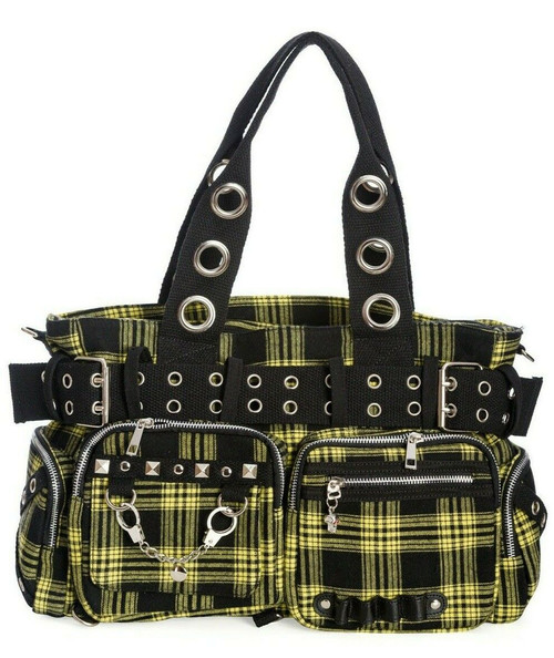 1990s Punk Chic Tartan Plaid Tote Bag – Decades Inc.