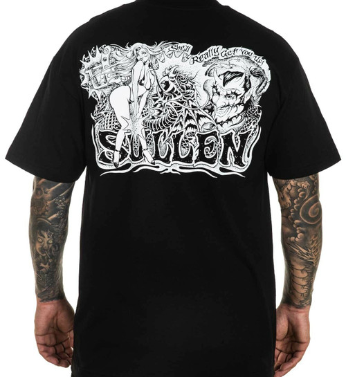 Sullen Palladium Tattoo Inked Graphic Sexy Devil Dragon Art T Shirt SCM4216 Sullen Palladium Tattoo Inked Graphic Sexy Devil Dragon Art T Shirt SCM4216