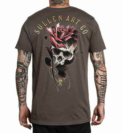 Sullen Clothing Jake Skull Tattoo Rose Art Inked Punk Rockabilly Shirt SCM3568 Sullen Clothing Jake Skull Tattoo Rose Art Inked Punk Rockabilly Shirt SCM3568