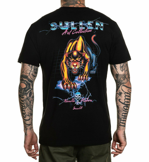 Sullen Night Panther Neon Skull Jaguar Adam Jackson Art Tattoo T Shirt SCM3601 Sullen Night Panther Neon Skull Jaguar Adam Jackson Art Tattoo T Shirt SCM3601
