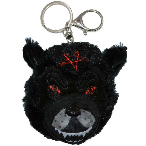 Kreepsville 666 Wolfhead Pentagram Werewolf Gothic Punk Plush Keychain KCWHP Kreepsville 666 Wolfhead Pentagram Werewolf Gothic Punk Plush Keychain KCWHP
