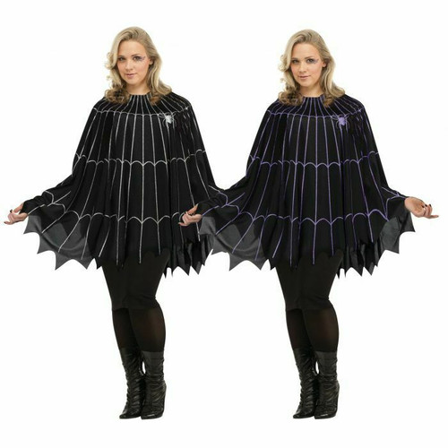 Fun World Spider Web Poncho Scary Cosplay Halloween Plus Costume 90299 Fun World Spider Web Poncho Scary Cosplay Halloween Plus Costume 90299