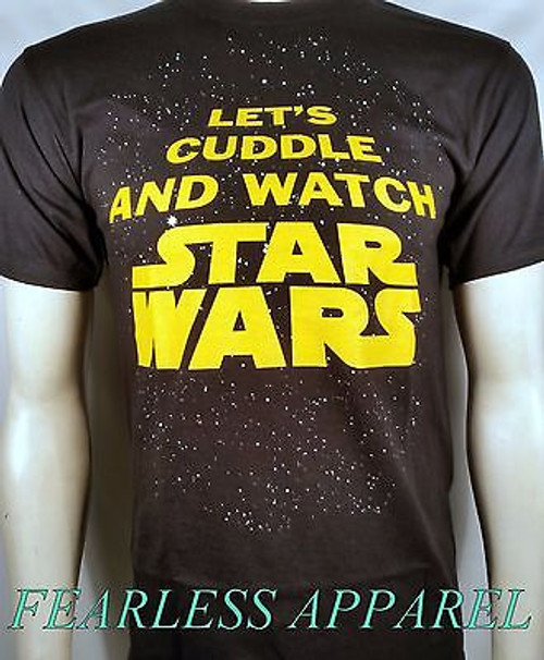 STAR WARS LETS CUDDLE TOGETHER LOGO ORIGINAL TRILOGY MENS T SHIRT S-3XL - Fearless Apparel