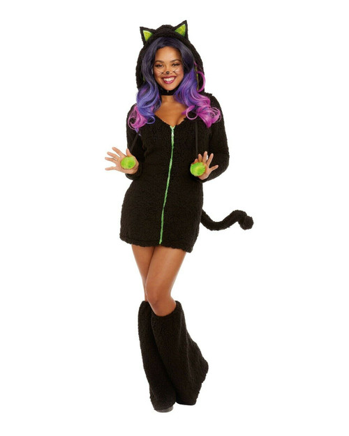 Dreamgirl Black Cat Sexy Meow Feline Claws Furry Cosplay Halloween Costume 12014 Dreamgirl Black Cat Sexy Meow Feline Claws Furry Cosplay Halloween Costume 12014