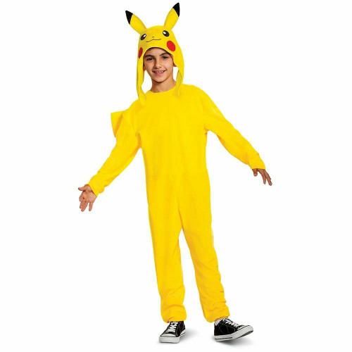 Disguise Classic Pikachu Pokemon Deluxe Anime Childrens Halloween Costume 90163 Disguise Classic Pikachu Pokemon Deluxe Anime Childrens Halloween Costume 90163