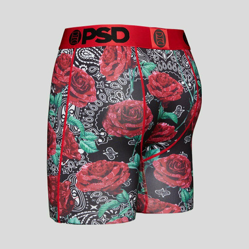 PSD Bandana Roses Western Floral Boxers Briefs Mens Athletic Underwear  321180058 - Fearless Apparel
