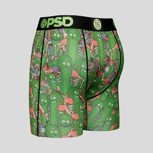PSD Men's Rick and Morty Pickle Boxer Brief Underwear