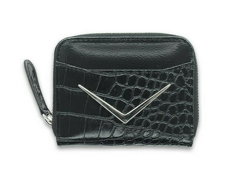 Liquor Brand Vega Crocodile Chevron Rockabilly Punk Purse Wallet LB-ABWL-2115-B1 Liquor Brand Vega Crocodile Chevron Rockabilly Punk Purse Wallet LB-ABWL-2115-B1