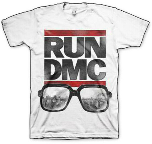 RUN DMC Glasses Cityscape Hip Hop Classic Rap Hollis Music 80's Shirt 35191000