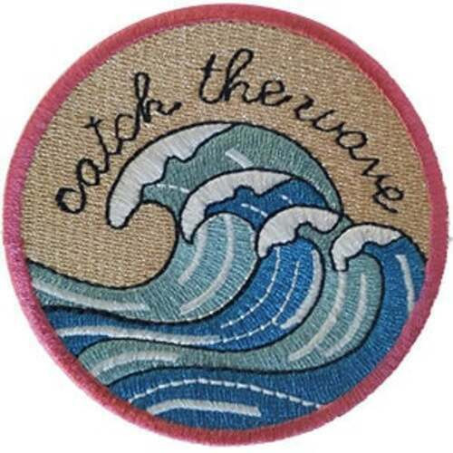 C&D Visionary DSX Surfing Catch The Wave Ocean Script Patch P-DSX-4842 C&D Visionary DSX Surfing Catch The Wave Ocean Script Patch P-DSX-4842