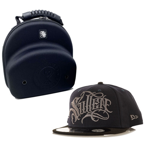 Sullen Antonio Letterhead Navy New Era Tattoo Flat Bill Cap Hat W Case Sca3726kt Fearless Apparel