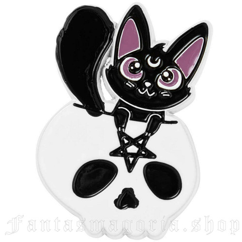 Killstar Hide n Seek Punk Goth Cat Kitten Skull Pentagram Cute Pin  KSRA003690 - Fearless Apparel