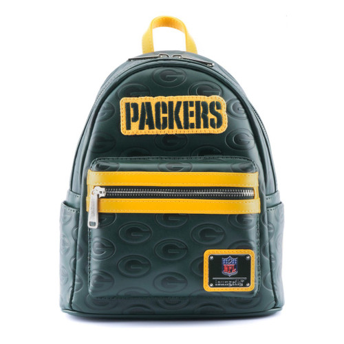 Loungefly NFL Green Bay Packers Logo Mini Backpack Handbag Tote Loungefly NFL Green Bay Packers Logo Mini Backpack Handbag Tote
