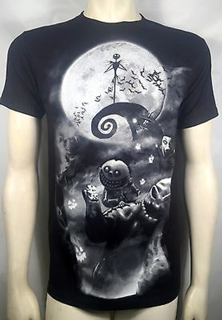 Nightmare Before Christmas Jack Skellington Smokey Scene T Tee Shirt S-3Xl Nightmare Before Christmas Jack Skellington Smokey Scene T Tee Shirt S-3Xl