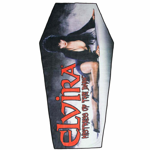 Kreepsville 666 Elvira Classic Red Logo Coffin Mistress Goth Beach Towel HWCBTEL Kreepsville 666 Elvira Classic Red Logo Coffin Mistress Goth Beach Towel HWCBTEL