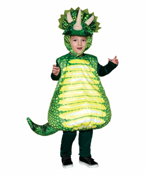 Underwraps Printed Triceratops Belly Babies Dinosaur Green Toddler Costume 20044 Underwraps Printed Triceratops Belly Babies Dinosaur Green Toddler Costume 20044