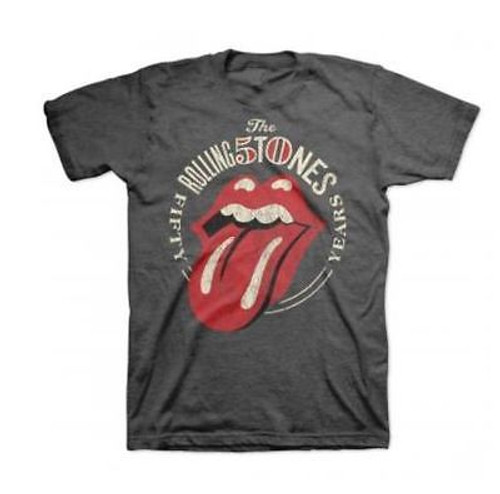 AUTHENTIC ROLLING STONES 50 YEAR ANNIVERSARY TONGUE MUSIC SHIRT AUTHENTIC ROLLING STONES 50 YEAR ANNIVERSARY TONGUE MUSIC SHIRT