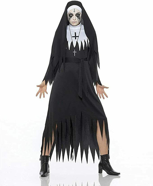 Karnival Demon Nun Valak Dress Scary Horror Movie Adult Halloween Costume 84211