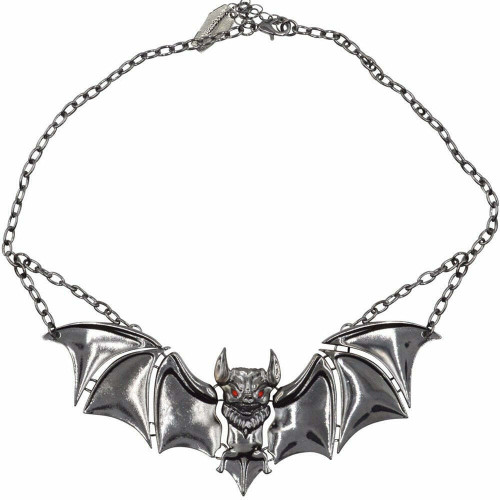 Kreepsville 666 Creature Of The Night Bat Chrome Horror Pendant Necklace JNCNBC Kreepsville 666 Creature Of The Night Bat Chrome Horror Pendant Necklace JNCNBC