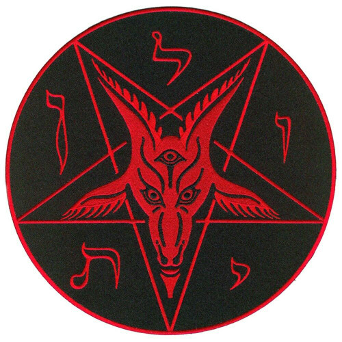 Kreepsville 666 Satanic Circle XL Baphomet Religious Embroidered Back Patch PBPS Kreepsville 666 Satanic Circle XL Baphomet Religious Embroidered Back Patch PBPS