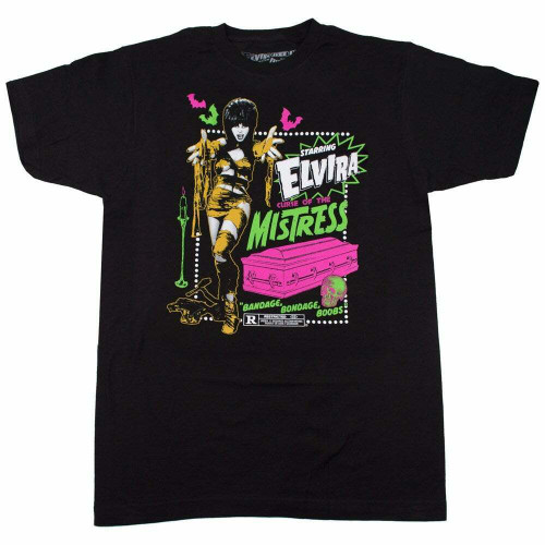 Kreepsville 666 Elvira Mummy Curse Mistress Of The Dark Goth Men's T-Shirt MTEMC Kreepsville 666 Elvira Mummy Curse Mistress Of The Dark Goth Men's T-Shirt MTEMC