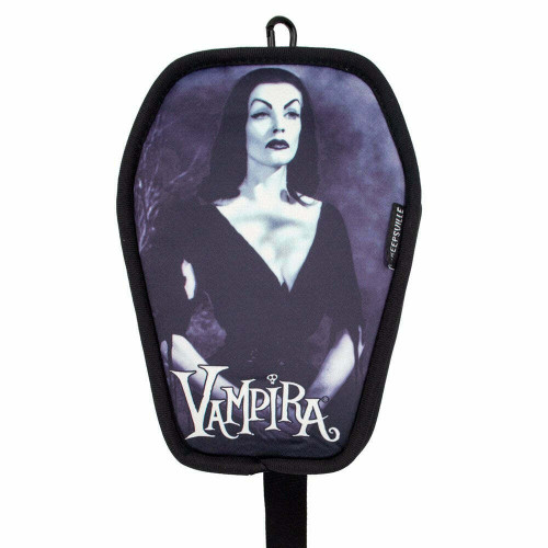 Kreepsville Elvira Mistress of Dark Kiss Lock Deluxe Coffin Crossbody  Handbag - Fearless Apparel