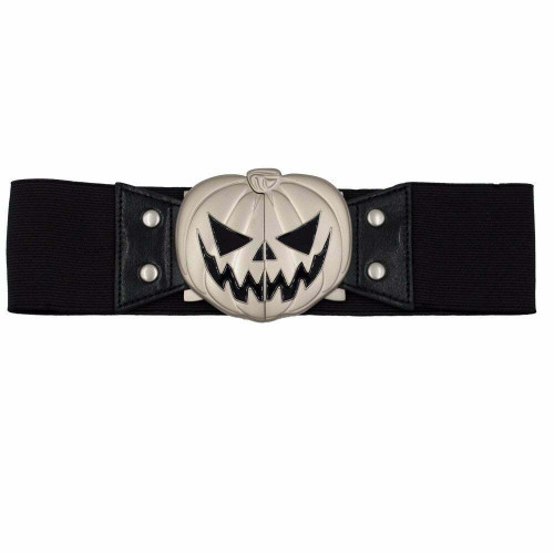 Kreepsville 666 Elastic Waist Trick Or Treat Pumpkin Black Goth Belt BTWTTPB Kreepsville 666 Elastic Waist Trick Or Treat Pumpkin Black Goth Belt BTWTTPB